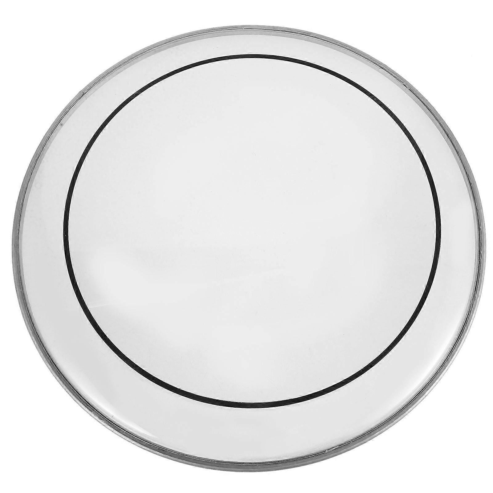 Silent Drum Head Practice Accessory For Drummers Polyester Film Material Transparent Color 14 Inch Round Quality Assurance 1Pack