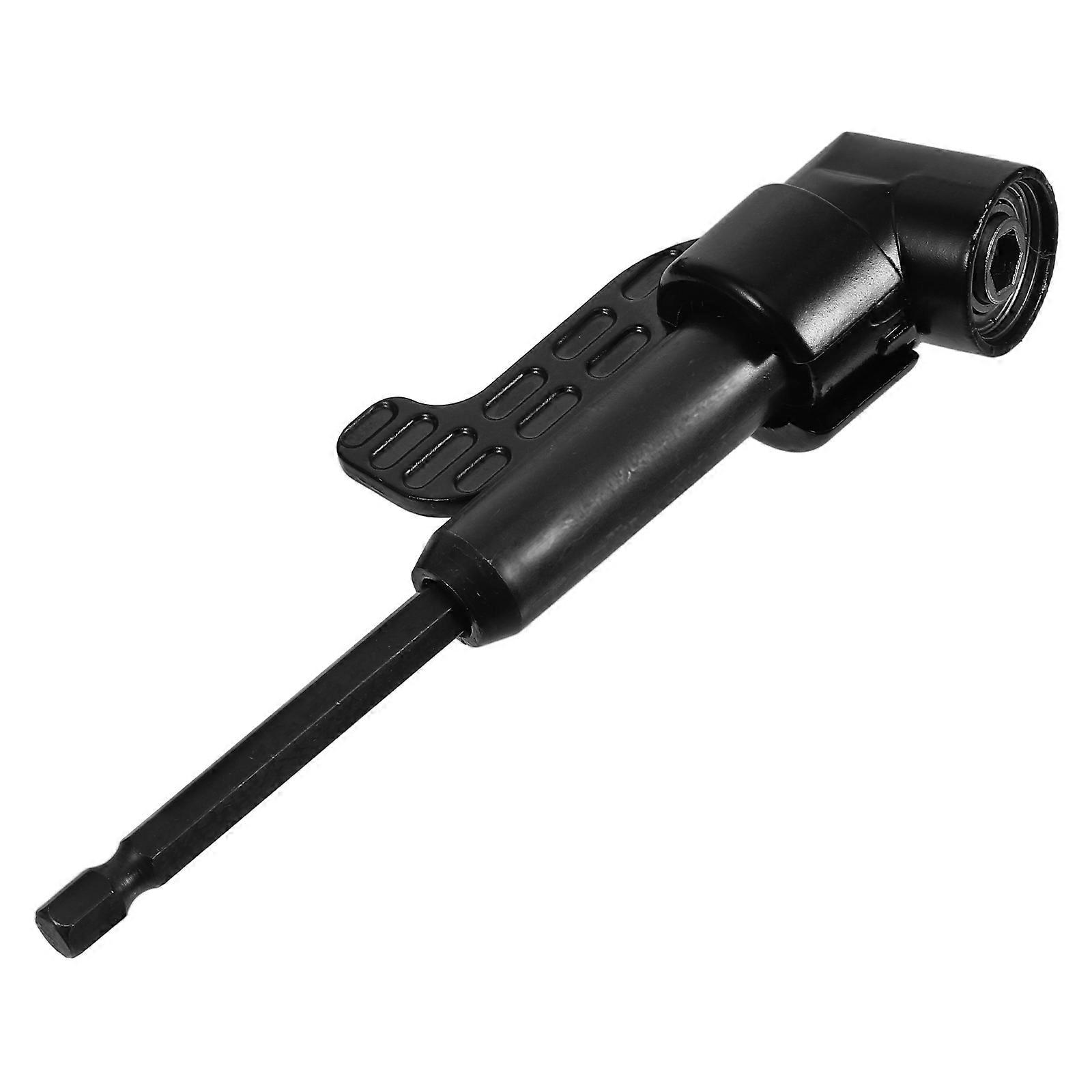 Angle Drill Attachment Right Angle Drill Adapter Renovations 14.00X3.00X2.30CM Black Multifunctional 1 Set