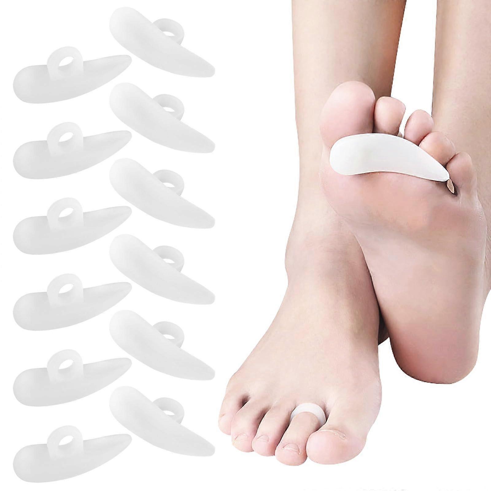6 Pairs of Hammer Toe Pads Correctors, Silicone Toe Wavy Corrector, Hammer Toe Pad Correctors, Hallux Valgus Cushion for Men and Women