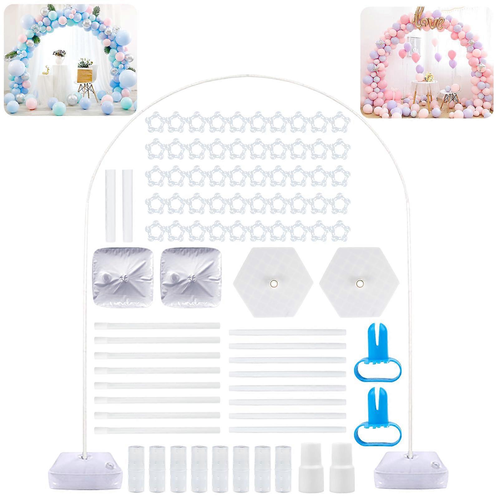 Balloon Arch Stand Set, 1.8 x 2.4 m Frame with Base for Birthday Wedding Party