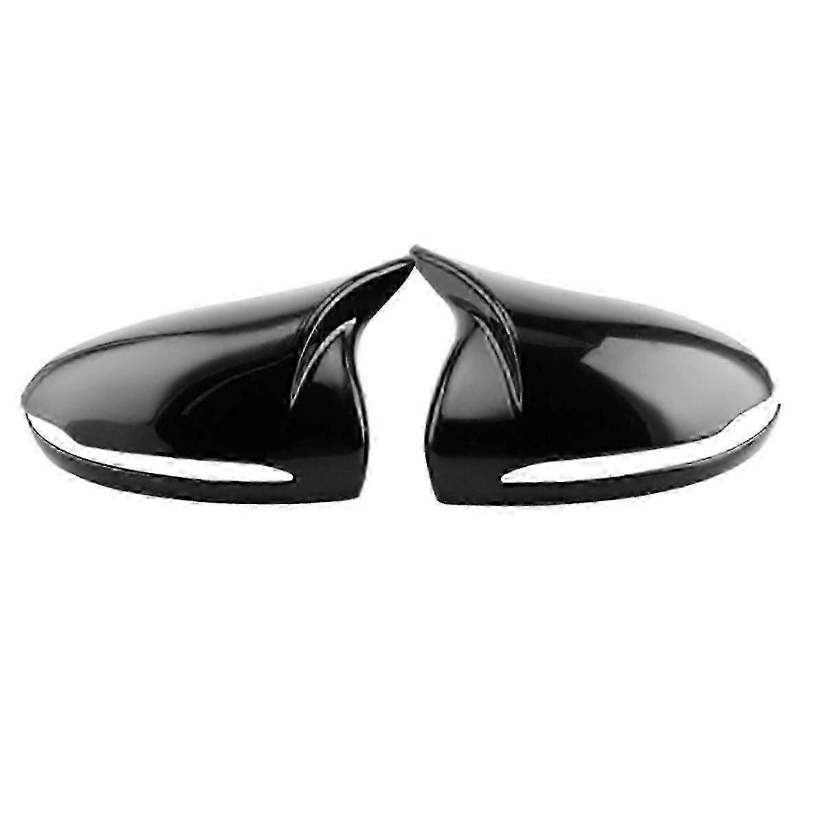 Gloss Black Horned Style Side Rear View Mirror Cover Trim for Certain Brands A0998110122 A099811022