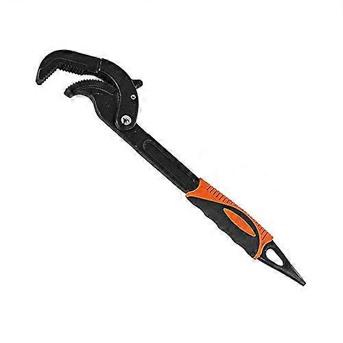 Adjustable Wrench 1430mm, Multifunctional Adjustable Spanner for Plumbing, Bolts & Nuts, Orange and Black
