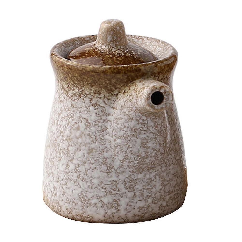 Condiment Bottle Porcelain Condiment Jar Insect Proof For Home Users 6x6x8cm 1Pack