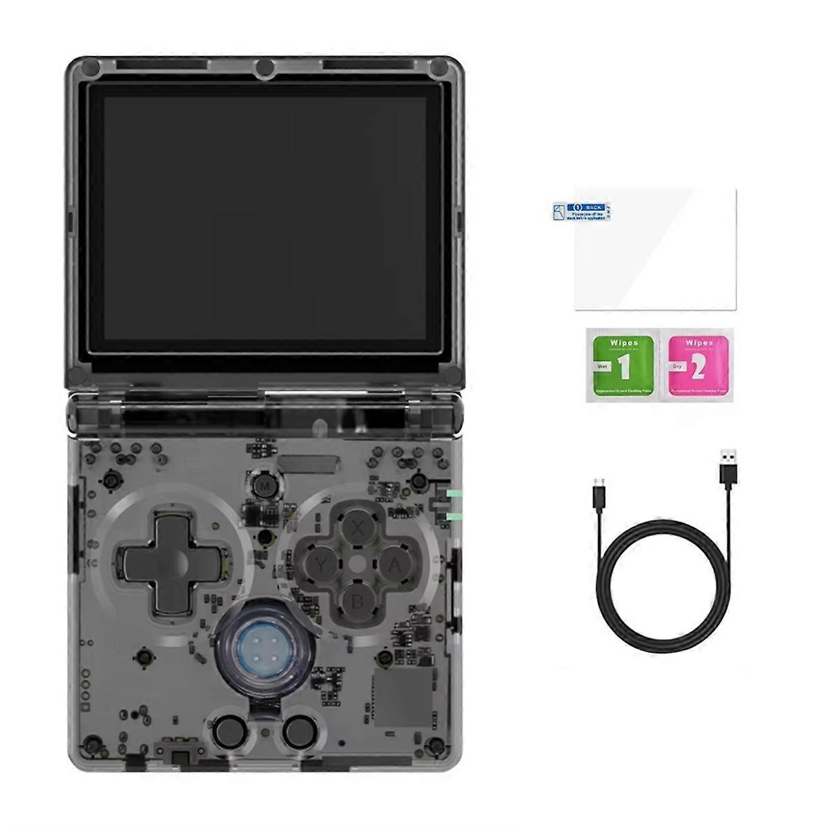 RG35XXSP Retro Handheld Game Console 3.5Inch Screen Portable Foldable Handheld Game Console with 3300mAH Battery 64GB C