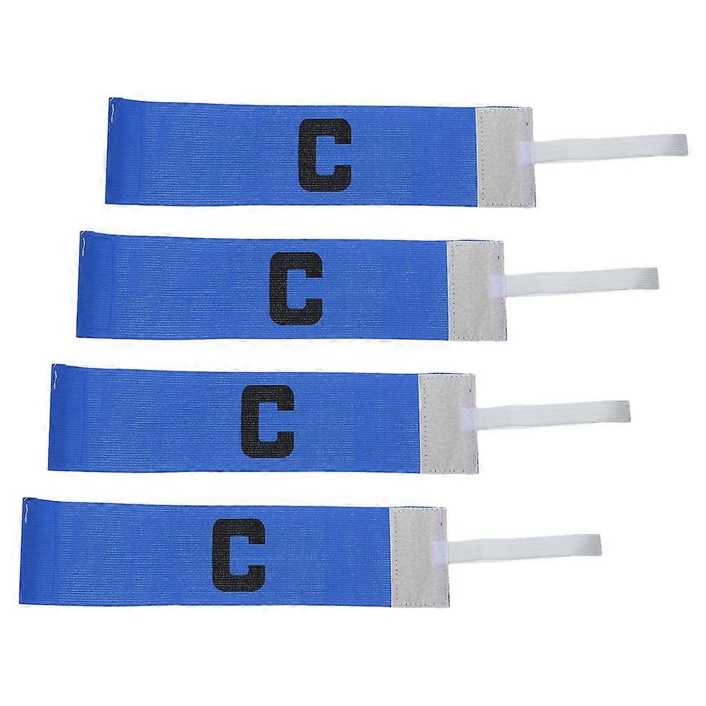 Elastic Soccer Captain Armband Team Identification for Training 4Pcs
