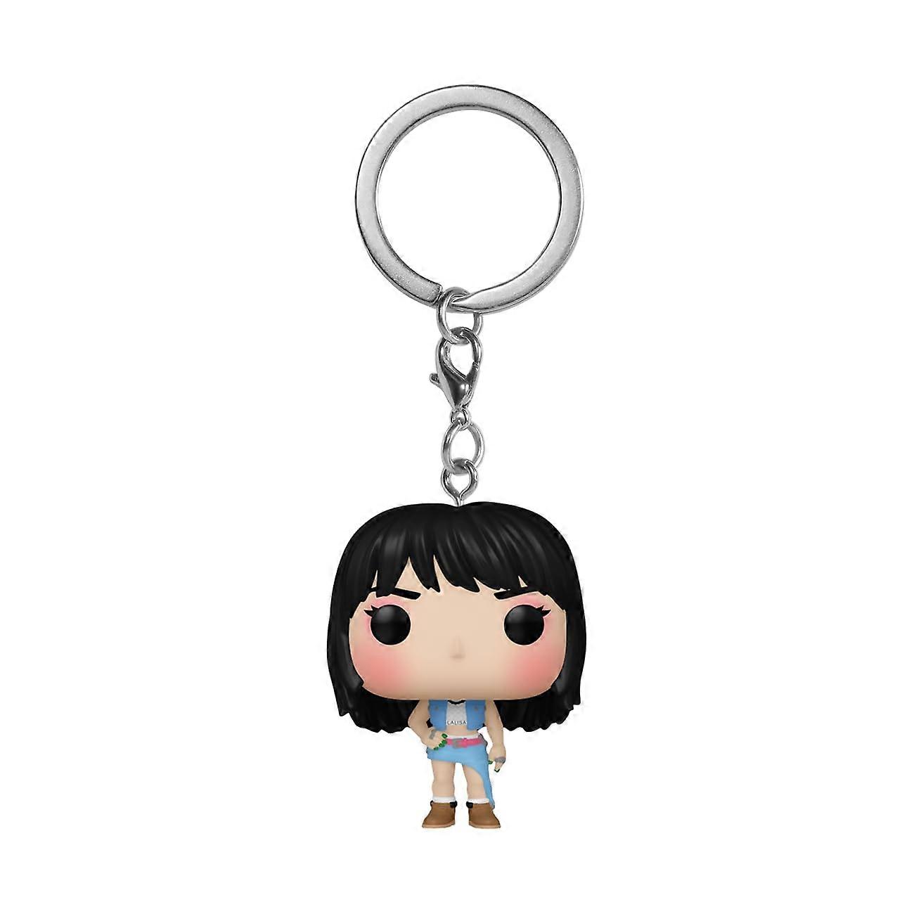 POP Keychain: BLACKPINK Lisa Collectible Charm, Vinyl Material, 3-Inch Size, Stylish Keyring Accessory