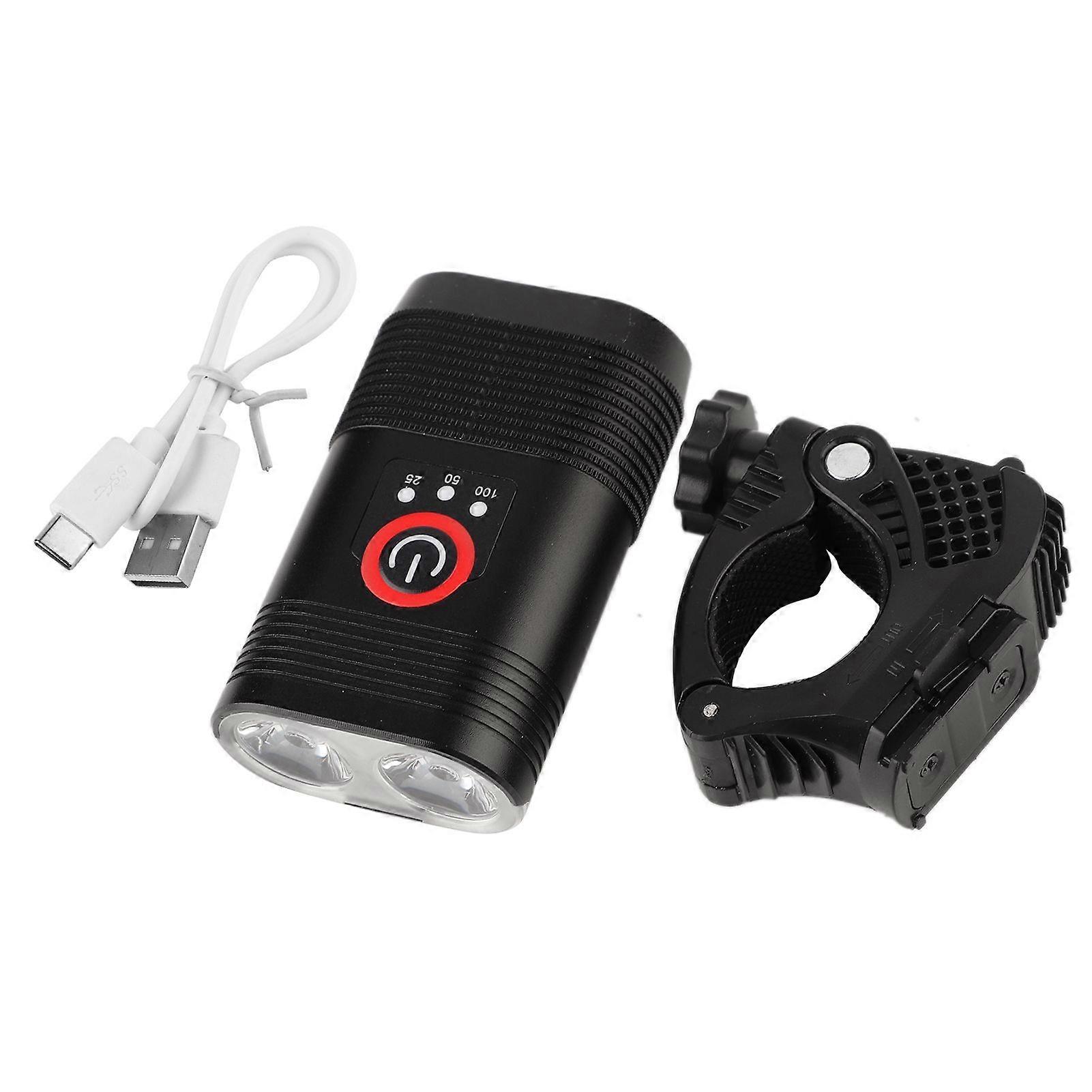 Aluminium Alloy Waterpoof Bike Front Head Light Bicycle Handlebar Lamp with MountYMQX)