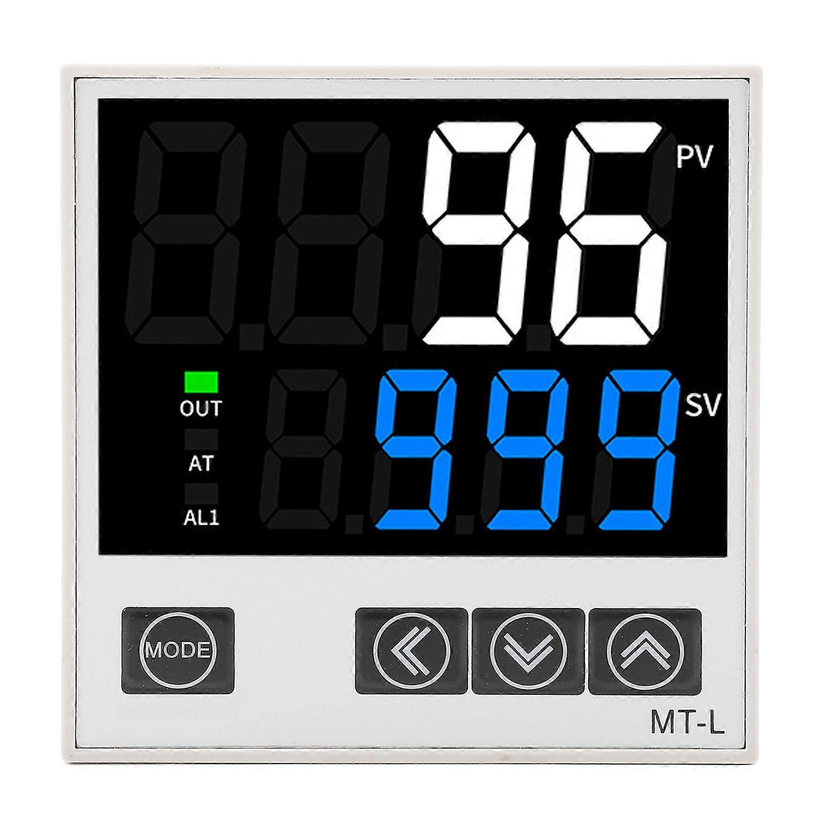 PID Temperature Controller Kit Intelligent Digital Display Automatic Temperature Control Instrument AC100‑240V 96 X 96mm