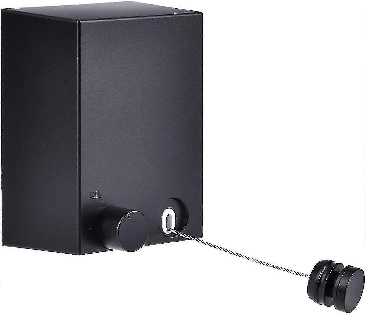 حبل الغسيل للملابس ، حبل الغسيل القابل للسحب الفولاذ المقاوم للصدأ مع منطقة تجفيف 4M نمط قابل للتمديد للأعمال (1 قطعة ، أسود)