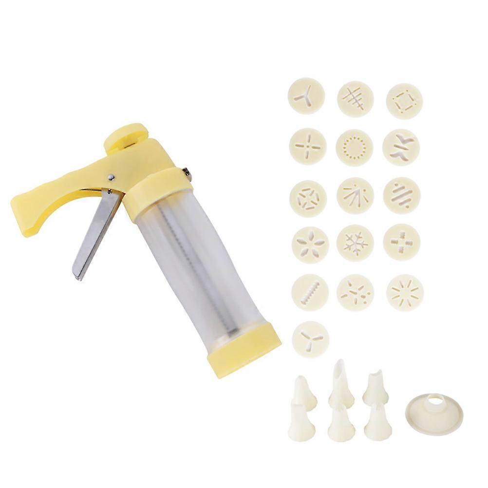 Cookie Frosting Tools Cake Baking Kit For Baking Cookies Yellow 8.7x5.5x2.2In Piping 1Set