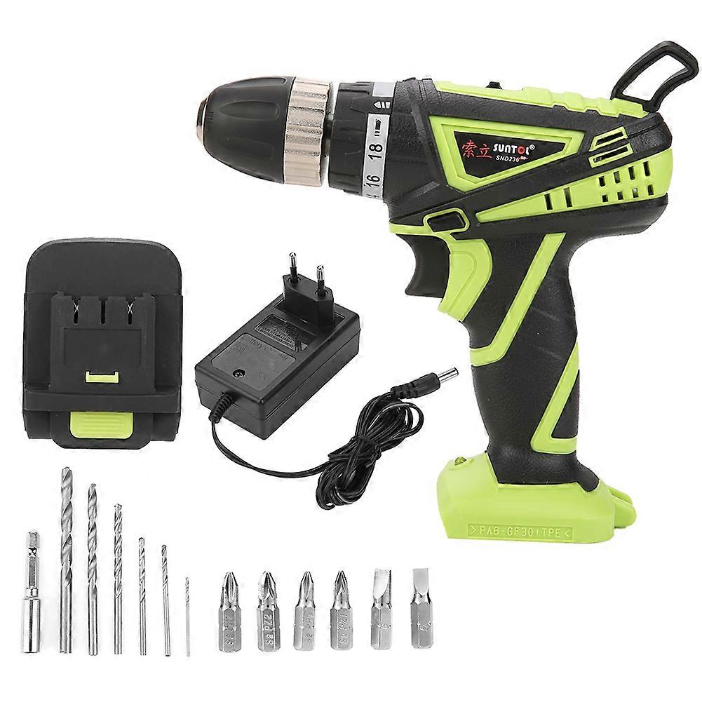 18V Rechargeable Lithium Battery Hand Cordless Electric Drill Screwdriver Kit
