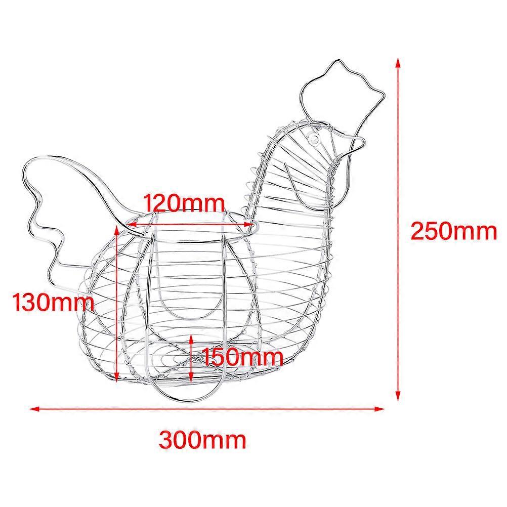 Schmiedeeiserner Obstkorb Gewebter Eierkorb
