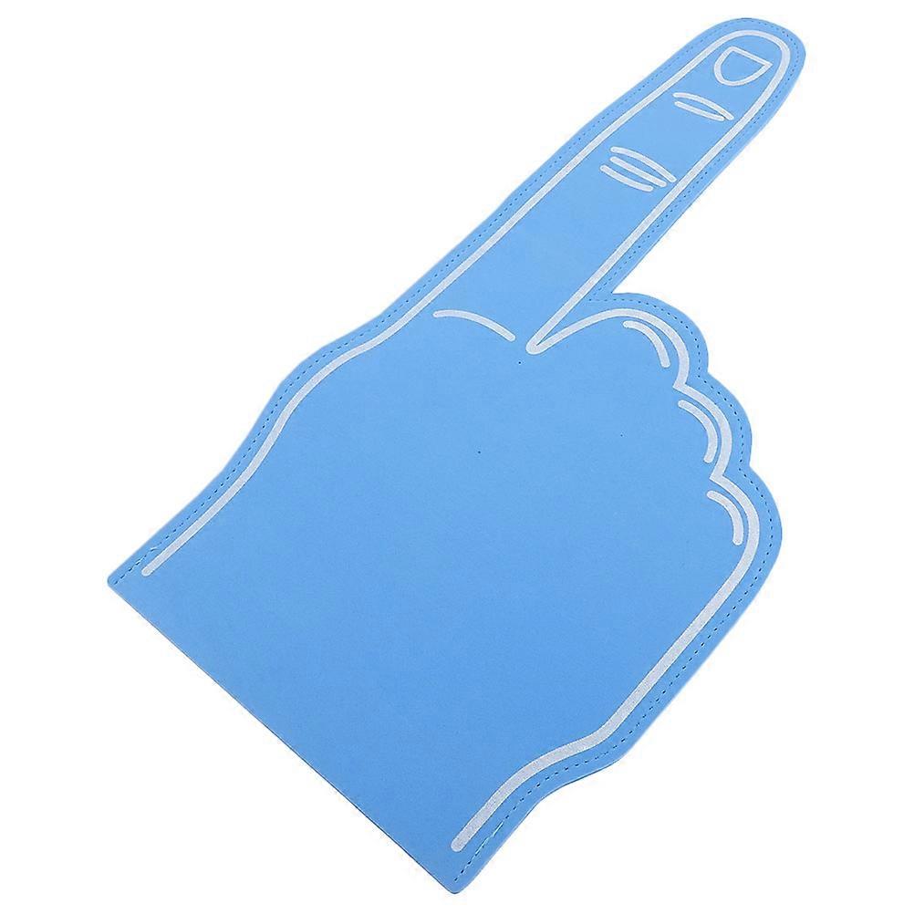 Blue EVA Foam Gloves for Party Sports Event Prop with Creative Design 6.5 Inches