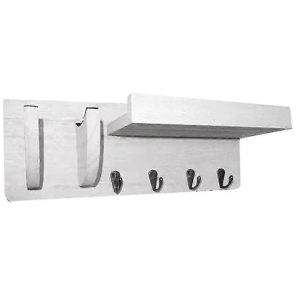 Upgrade Guitar Wall Hanger Wood Mount Rack With Pick Holder& 4 Hooks