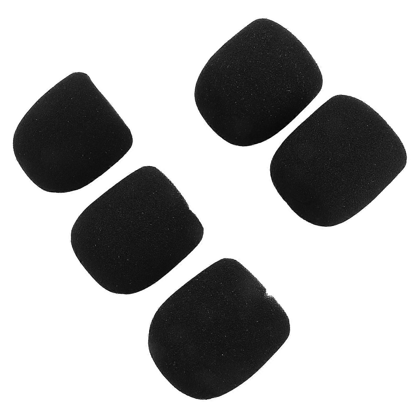 Microphone Windscreen Prevent Spraying Soft Odorless Sponge Mic Cover for Handheld Microphone 5pcs 