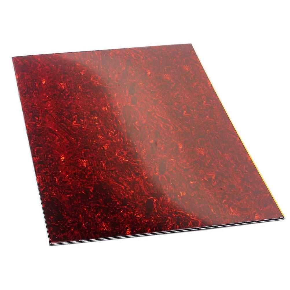 Guitar Scratch Plate Pickguard Sheet for Acoustic Guitar Use 44 x 29cm Brown PVC