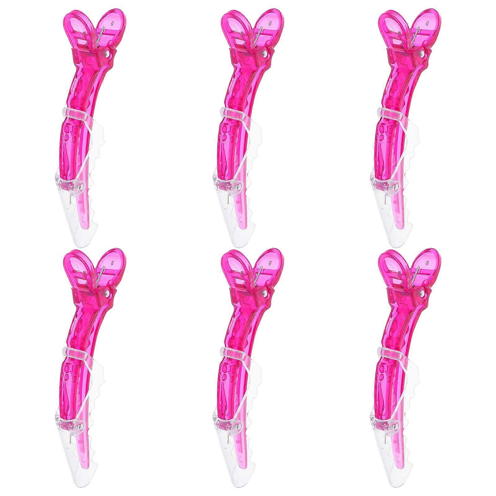 Durable Blue Clips for Hair Clipping Perfect for Stylists and DIY Haircuts 6 Pcs