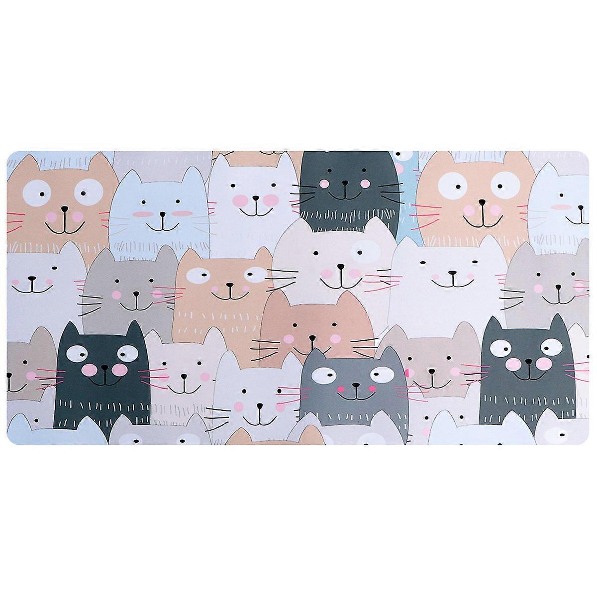 Large Mouse Pad Cartoon Mouse Pad Rectangular Rubber Material Reduce Uneven Surface Effects 1Pc