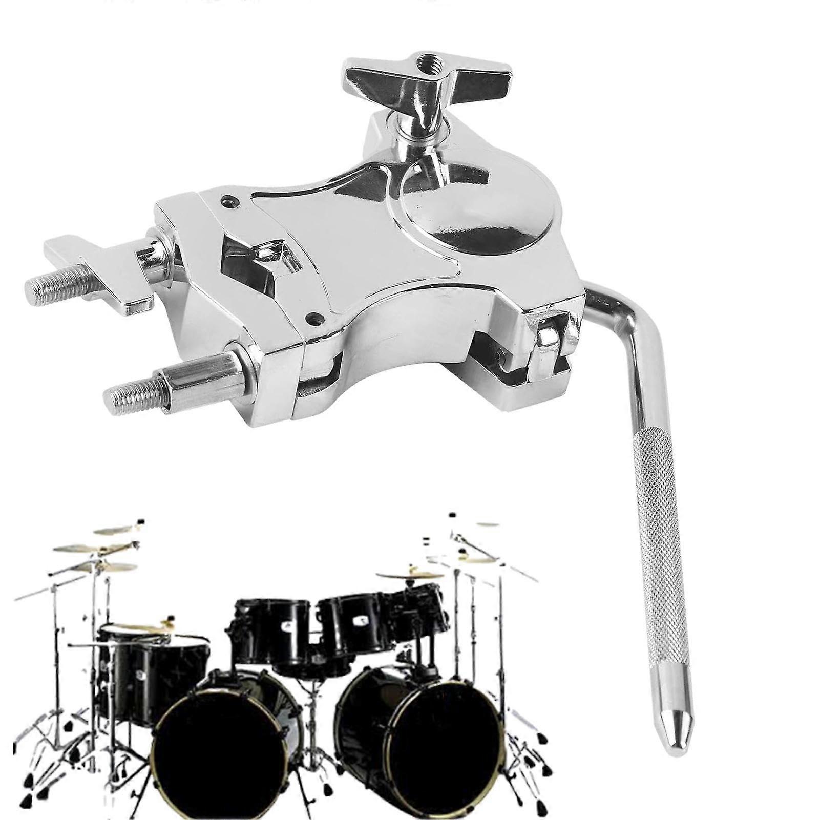 Tom Drum Mount – Zinc Alloy Stand, 360° Rotating Rack Adjustable Holder