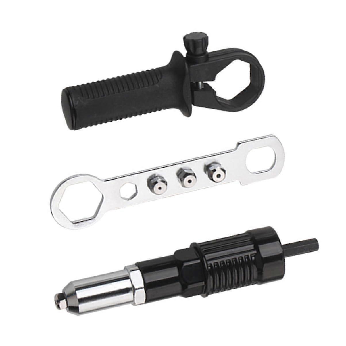 1 set of rivet gun adapter tool, rivet set, rivet nut, battery rivet nut, rivet pliers