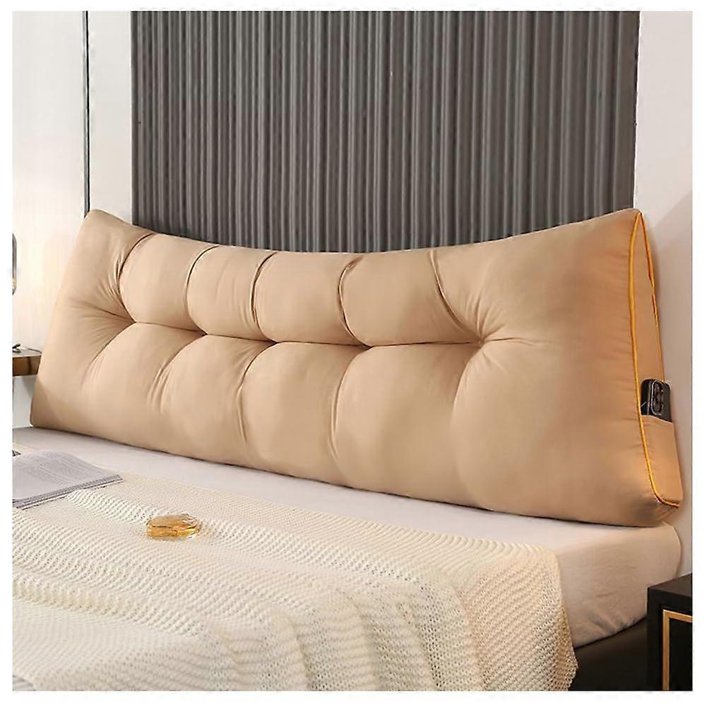 Back Cushion for Bed Bed Support Wedge Cushion for Sitting in Bed Reading Cushion (A 180 x 50 x 15 cm)