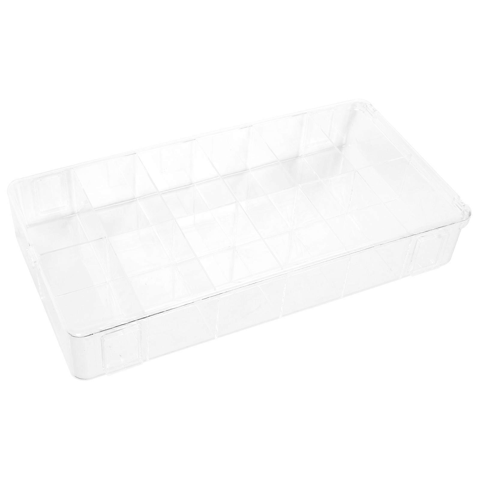 Figurine Display Case Clear Acrylic Material Showcase Function Miniature Storage Box For Hobbyists 16.1×8.3×2.6in 1Pack