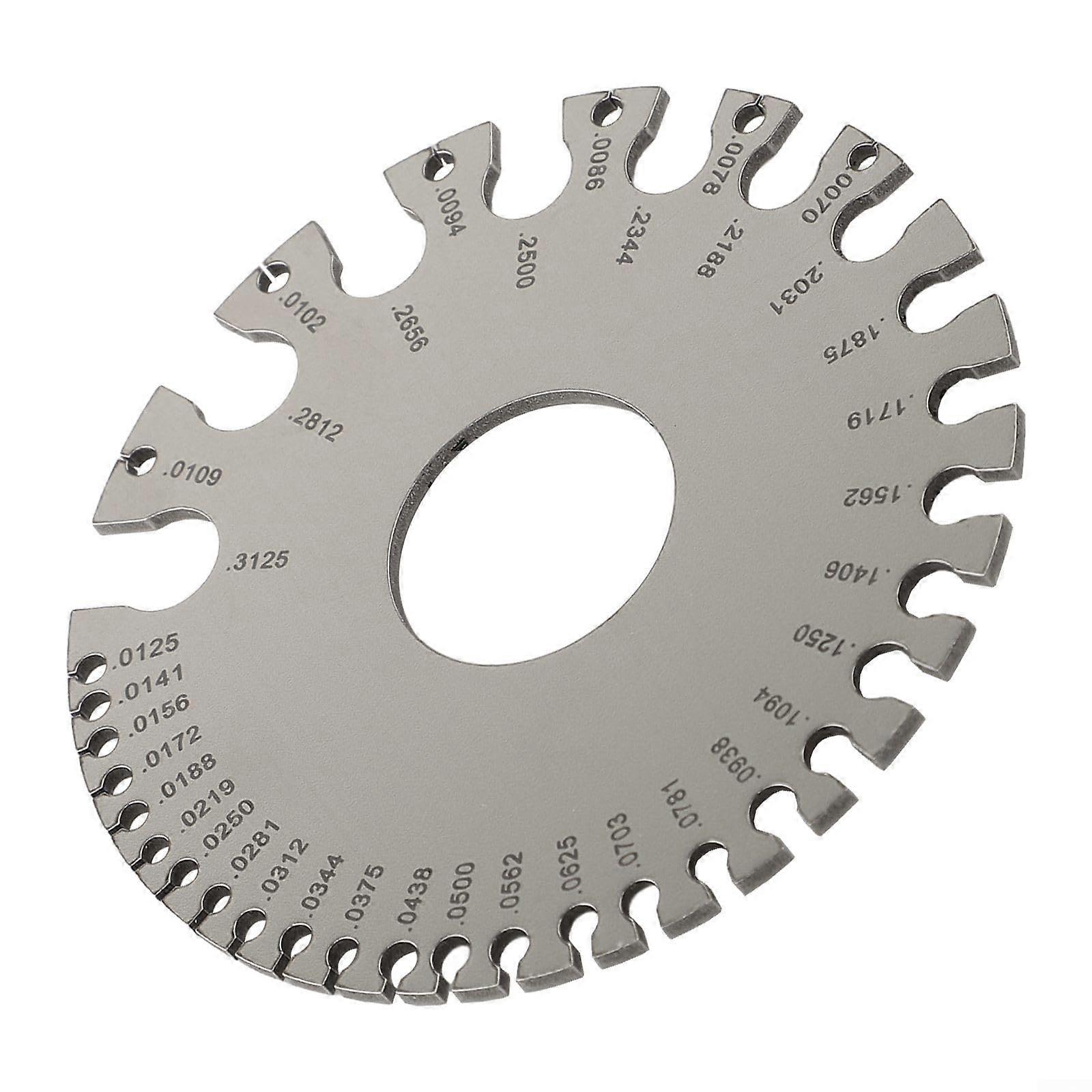 2 stainless steel sheet metal thickness gauges for precise measurement of sheet thickness (A)