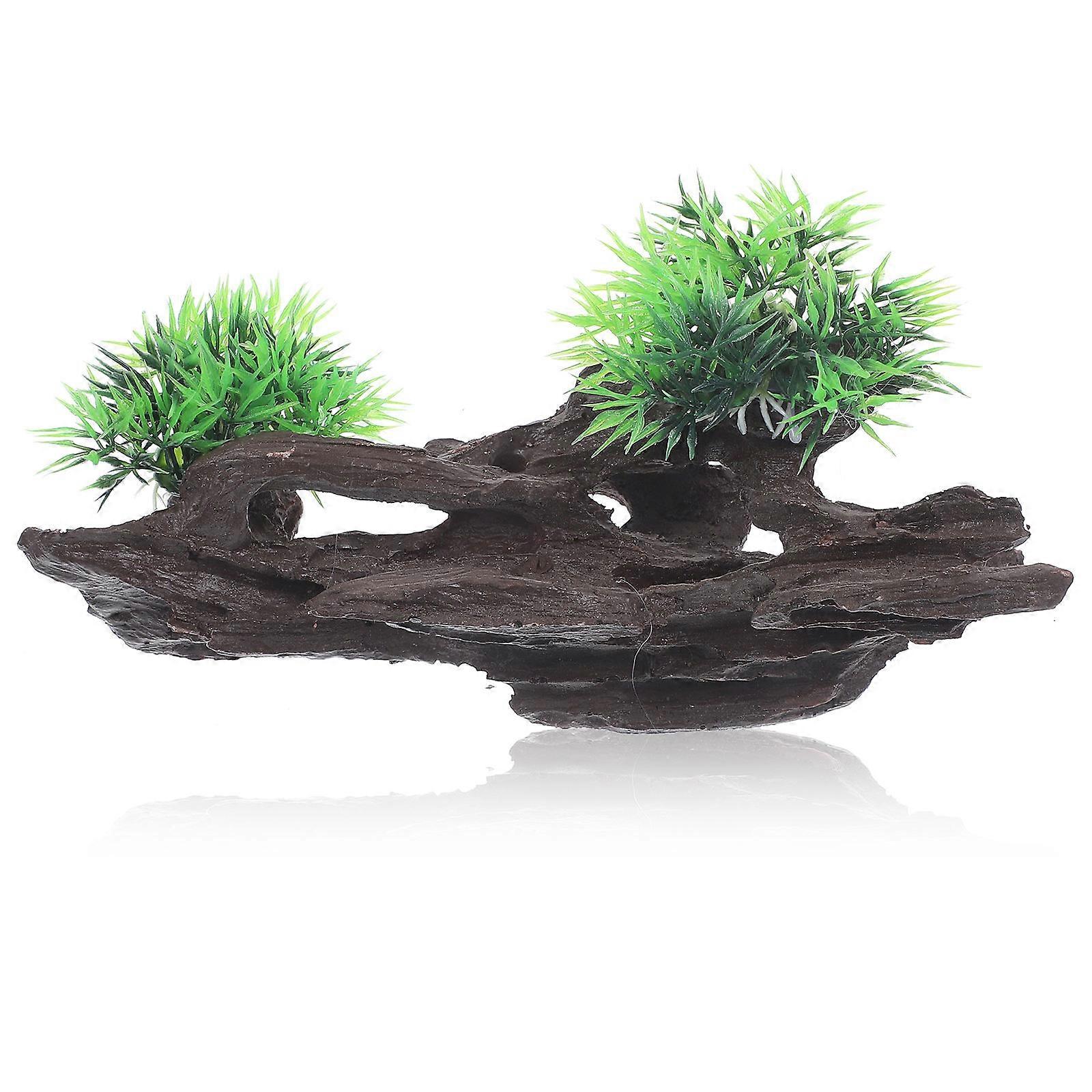 Realistic Fish Tank Decoration Resin Rockery Hideout Aquarium Cave For Aquatic Animals Size 20X10Cm 1Set