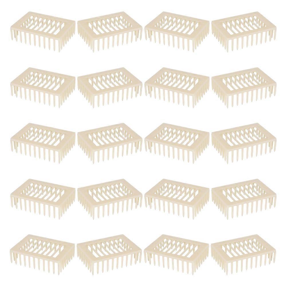 20pcs Lightweight Plastic Bee Queen Cage with Ventilation for Transporting, Isolation, and Rearing   Beekeeping Equipment for Beekeepers