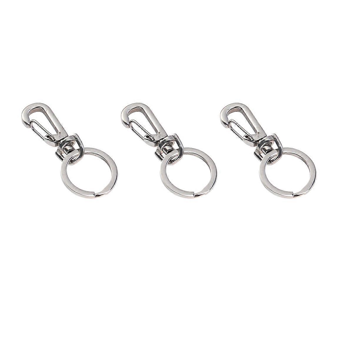 Durable Stainless Steel Pet ID Tag Holder with Rings for Dogs and Cats Collars Harnesses 3 Sets
