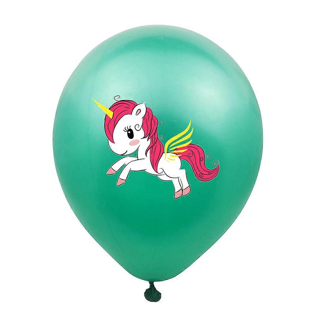 Colorful Unicorn Design Balloons 20Pcs Set For Birthday Party Decorations 12 Inches Perfect For Festive Atmosphere