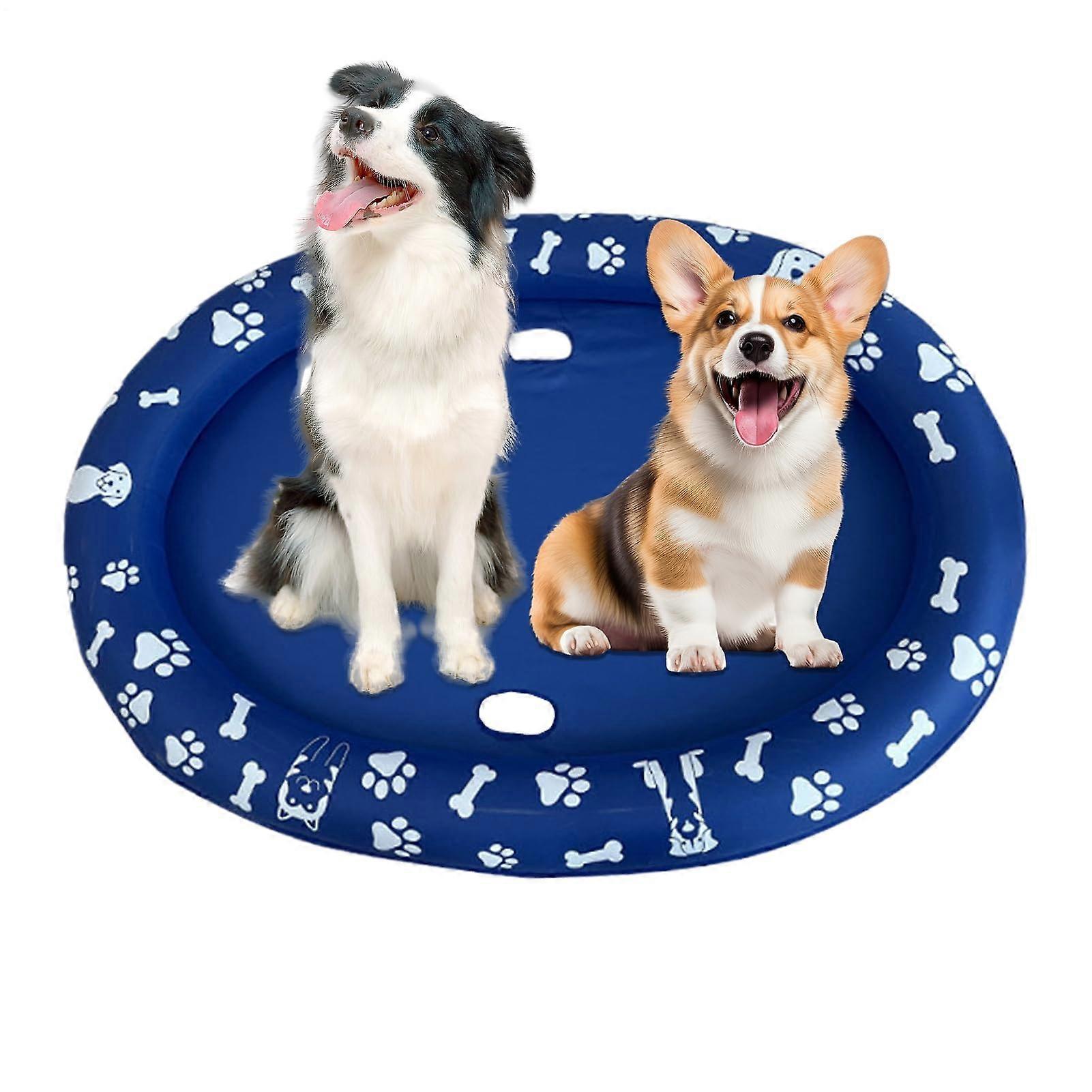 Pet Pool Bathing Tub for Dogs - Inflatable Swimming Pool with Scratch Spider Design - Waterproof and Durable Material