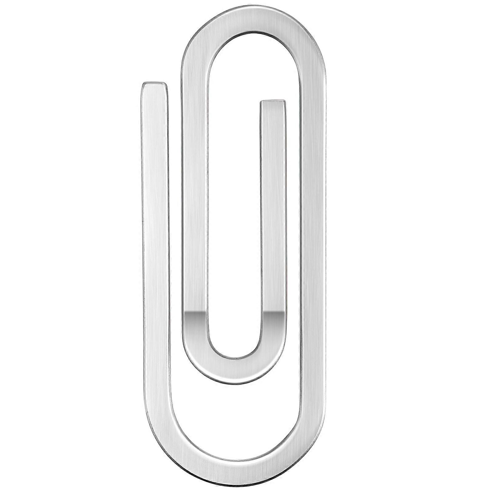 Rectangular Money Clip Wallet For Men Women Minimalist Everyday Use Silver 1Pack