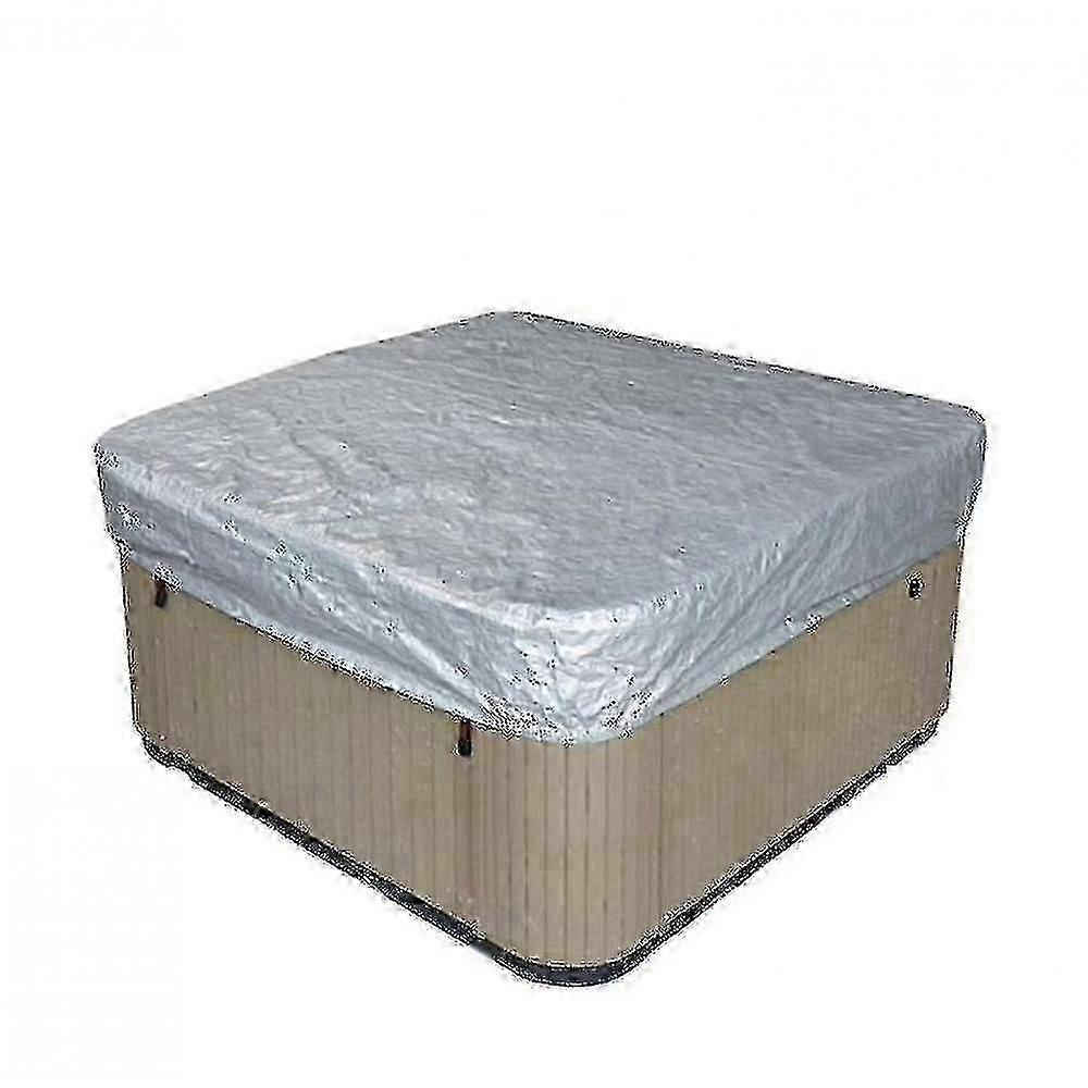 Protetor de cobertura de banheira de hidromassagem quadrada de 10 tamanhos quadrados com resistente ao sol à prova de água elástica, cobertura de cobertura da piscina de banho de praia de 190t, 190t Poly