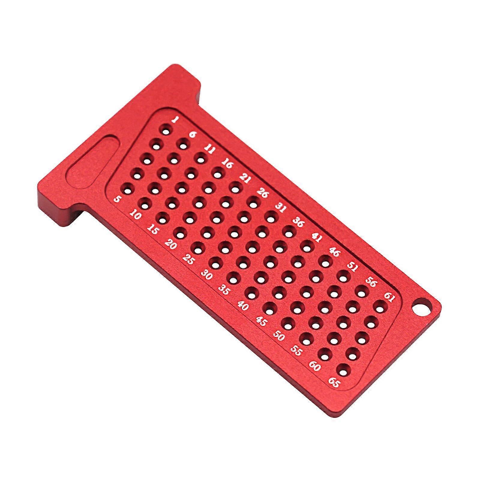 Marking gauge for woodworking, Ttype ruler, struckthrough tool, precision marking for crafting, drawing, metric 65 mm.