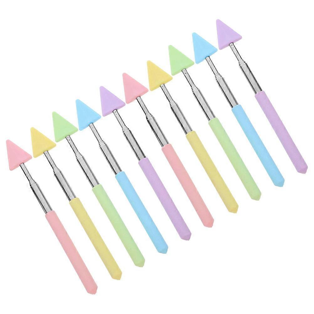 Triangle Pointing Rod 10Pcs Lightweight School Supplies For Students In Office Presentations With Comfortable Grip