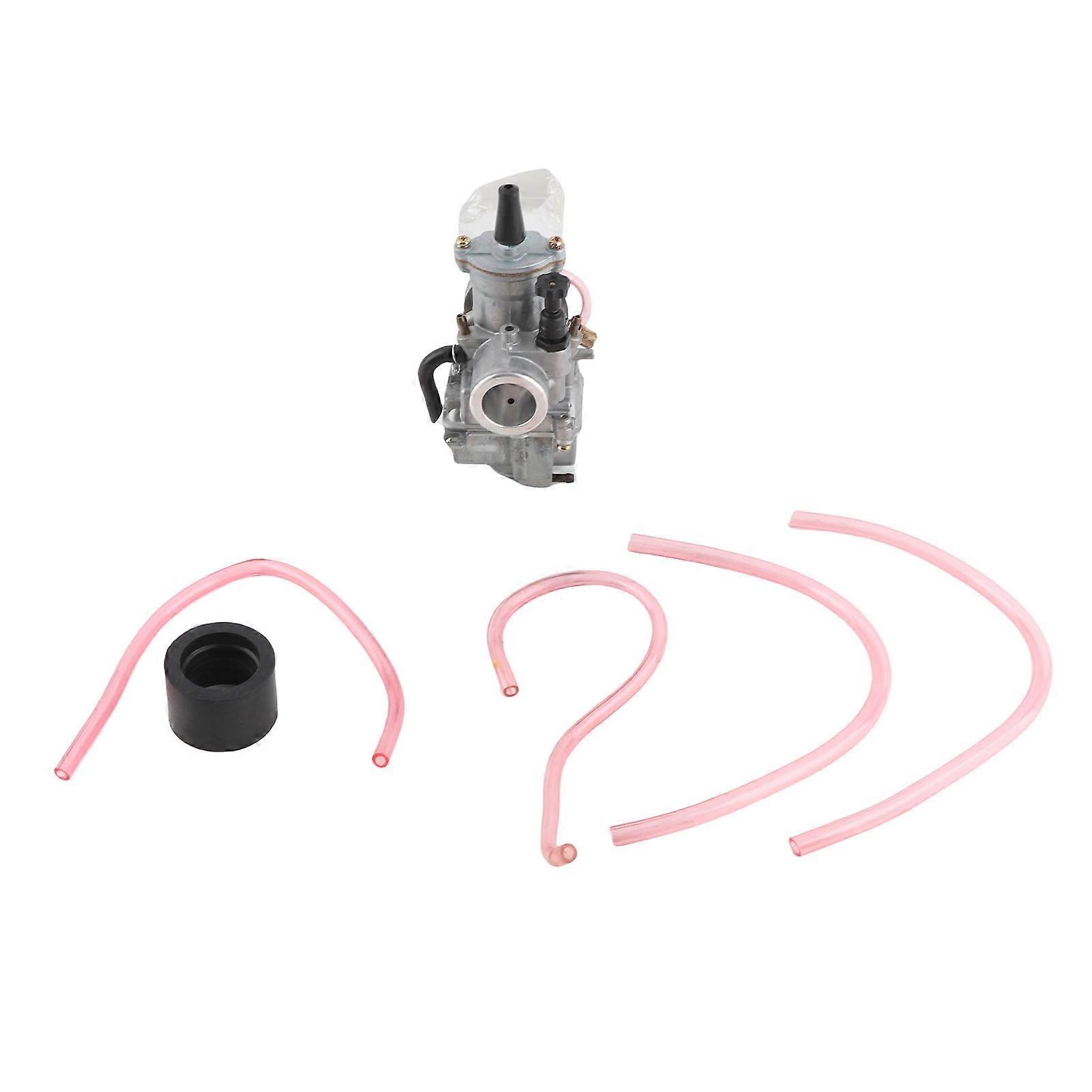 24mm Motorcycle Carburetor for 50cc to 100cc Engines, Engine Carburetor for Scooters Dirt Bikes ATVs with Inlet Diameter