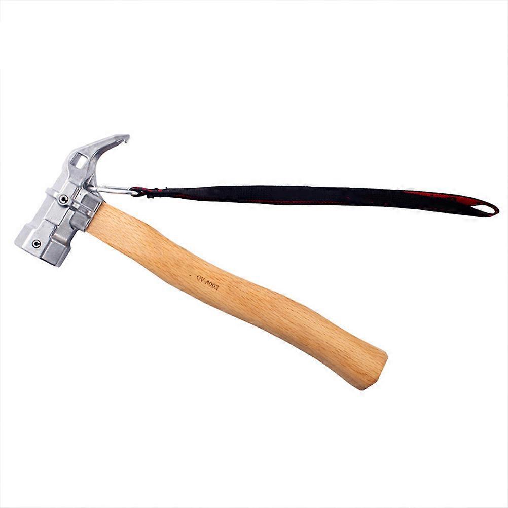 Travel Multi Tool, Compact Hammer with Premium Wood Handle for Camping Trips, Reliable Use