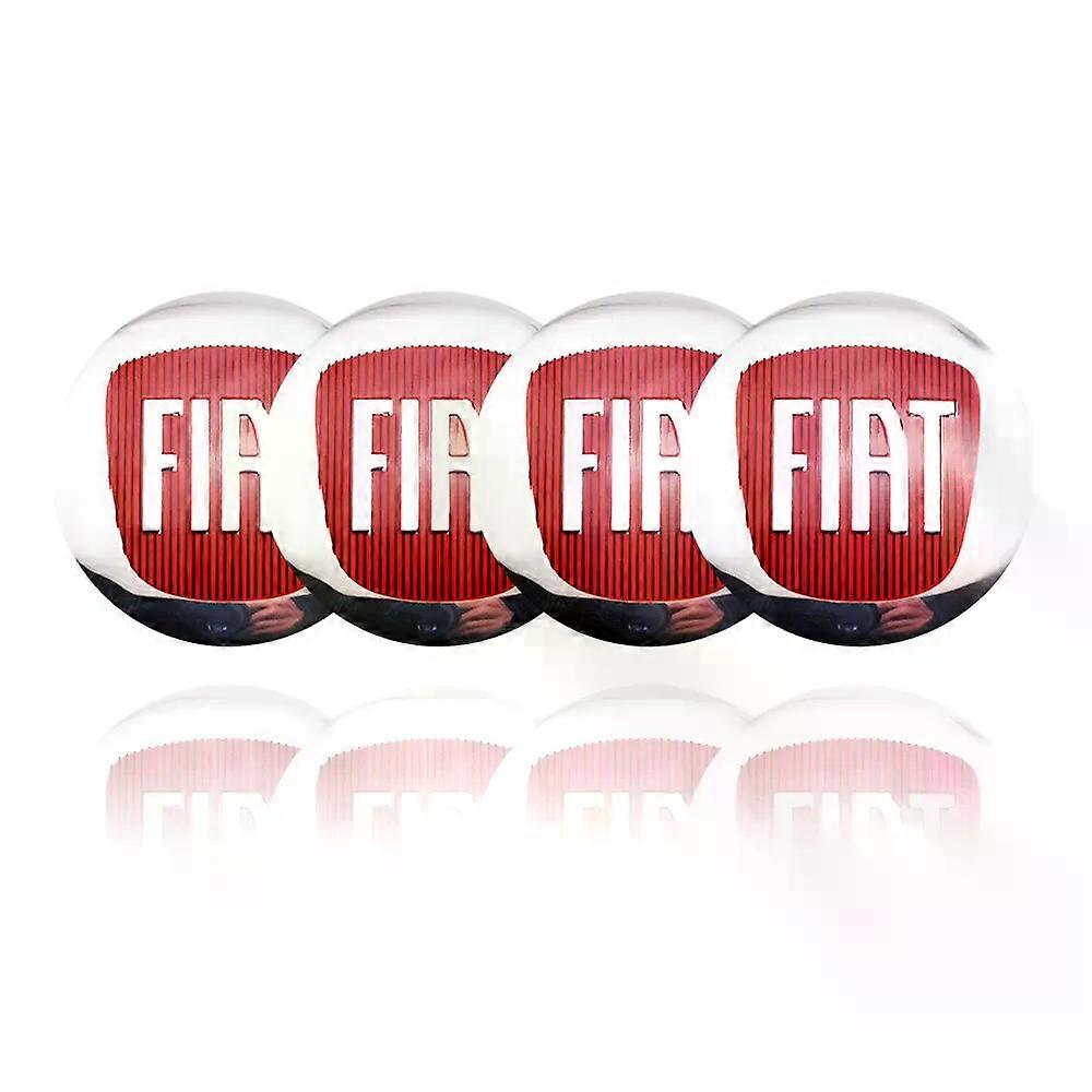 4PCS Car Tire Wheel Center Hubcaps Sticker Car Emblem Badge Cover Fit For Fiat 500 Tipo Punto Grande Panda Bravo Linea Croma 59 Auto