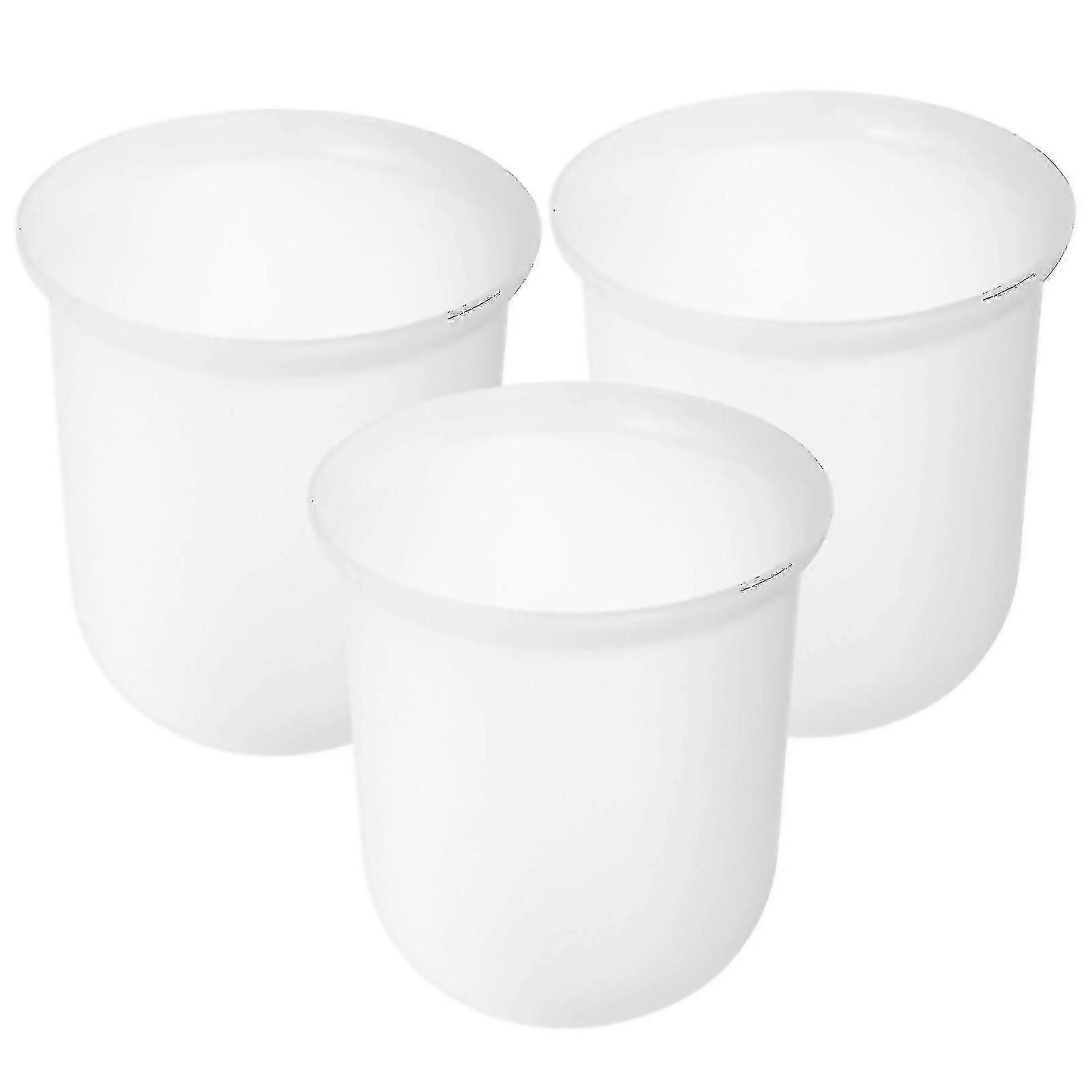 3db WC-kefe műanyag tartó háztartási WC-kefe csésze fürdőszoba kefe tároló pohár Szrh af fruug