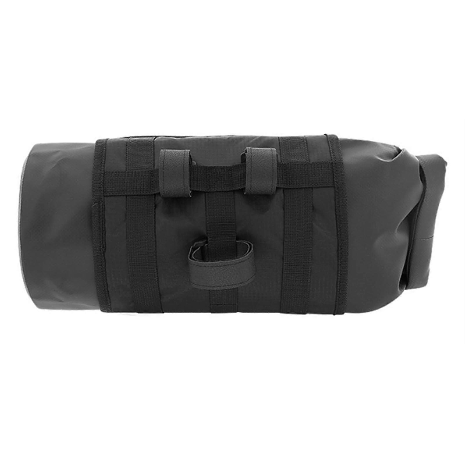 Waterproof Bike Handlebar Bag, Large Capacity Front Storage Pouch, Compatible with Mountain Bicycles, Durable Material