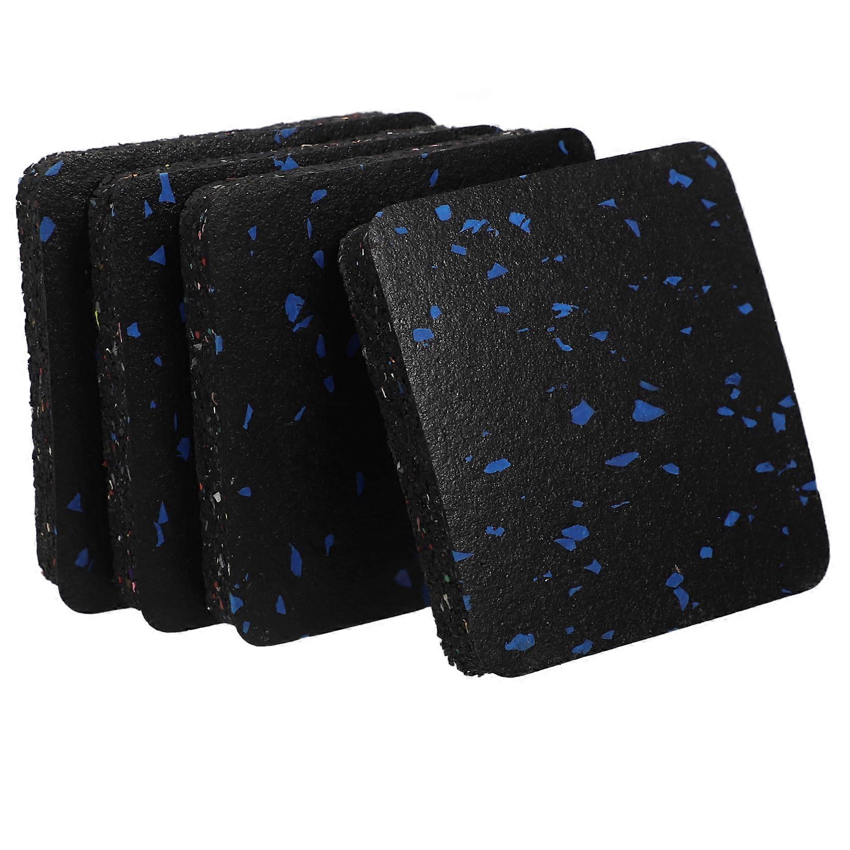 4piece Antivibration Mat Set for Treadmills and Fitness Equipment, Noise Reduction and Floor Protection, Nonslip for Washing Machines and More