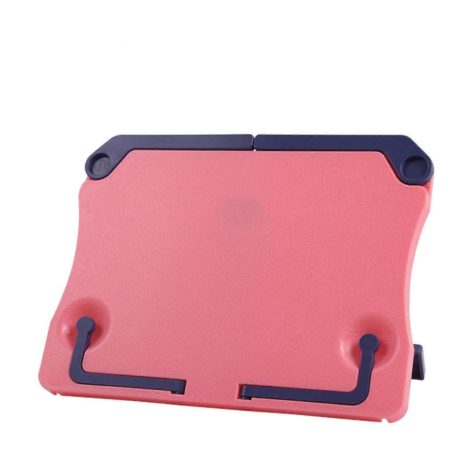 Portable Plastic Book Stand Adjustable Desk Holder for Document, Textbook (Red)