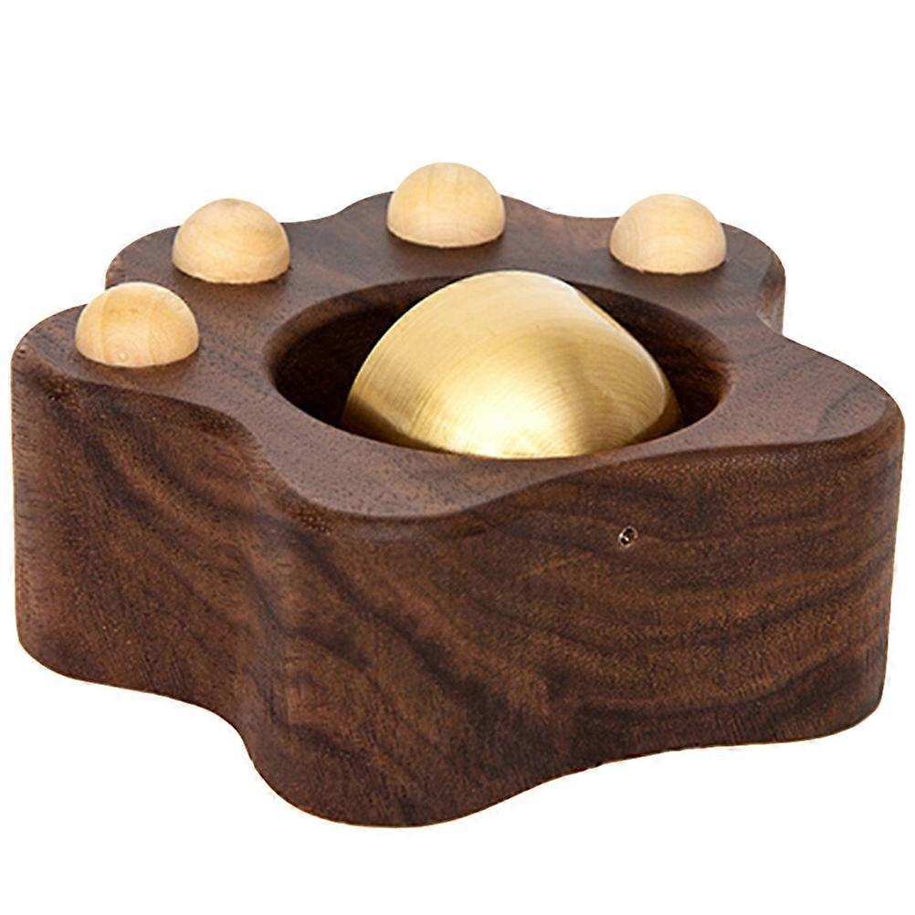 Paw Shaped Wooden Door Chime Decorative Shopkeeper Bell for Home & Business Easy Adhesive Installation Crisp Sound for Doors & Refrigerators