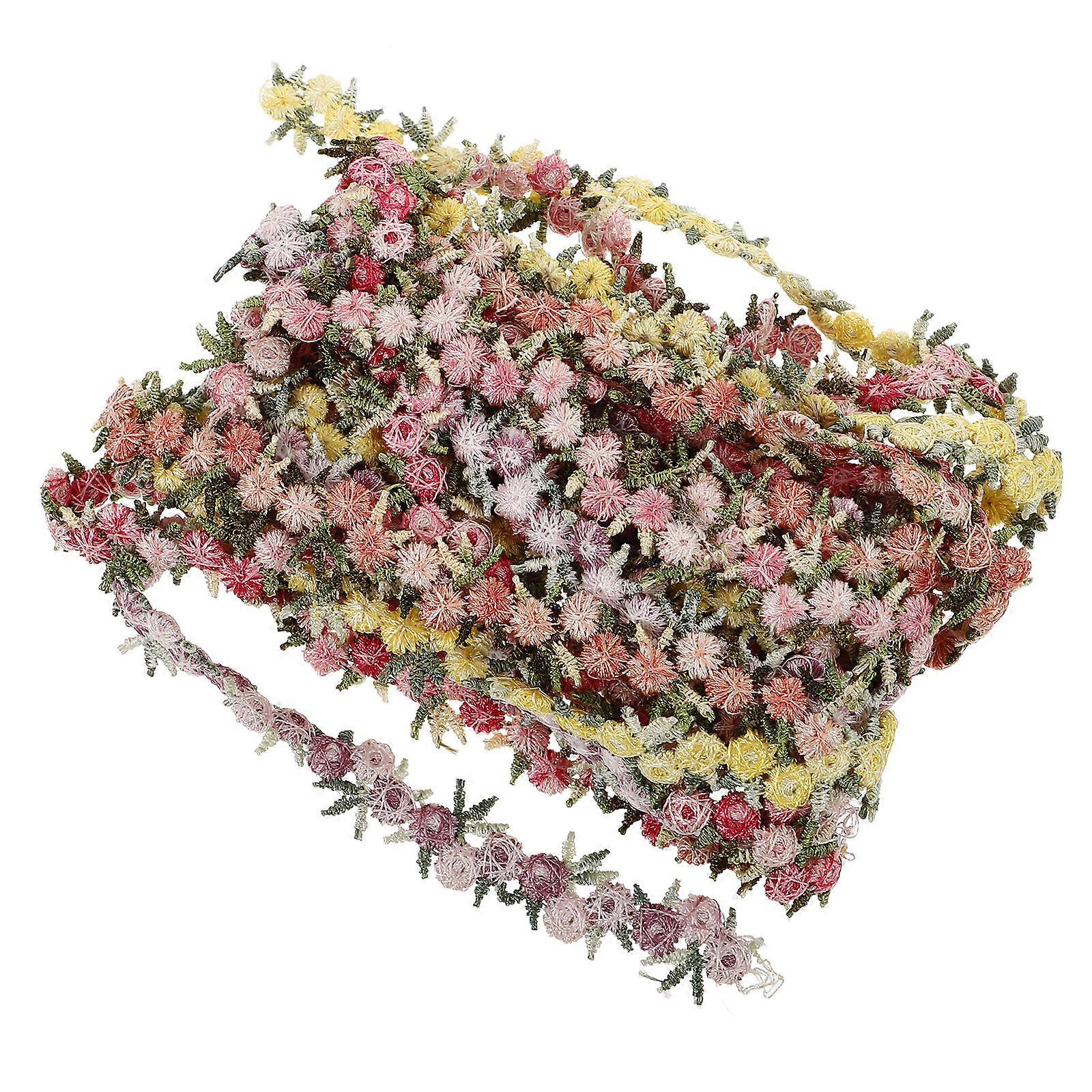 DIY Fringe 5Pcs Decorative Lace Trim Elegant Colors Suitable For Headdress Decor And Textile Accessories Projects
