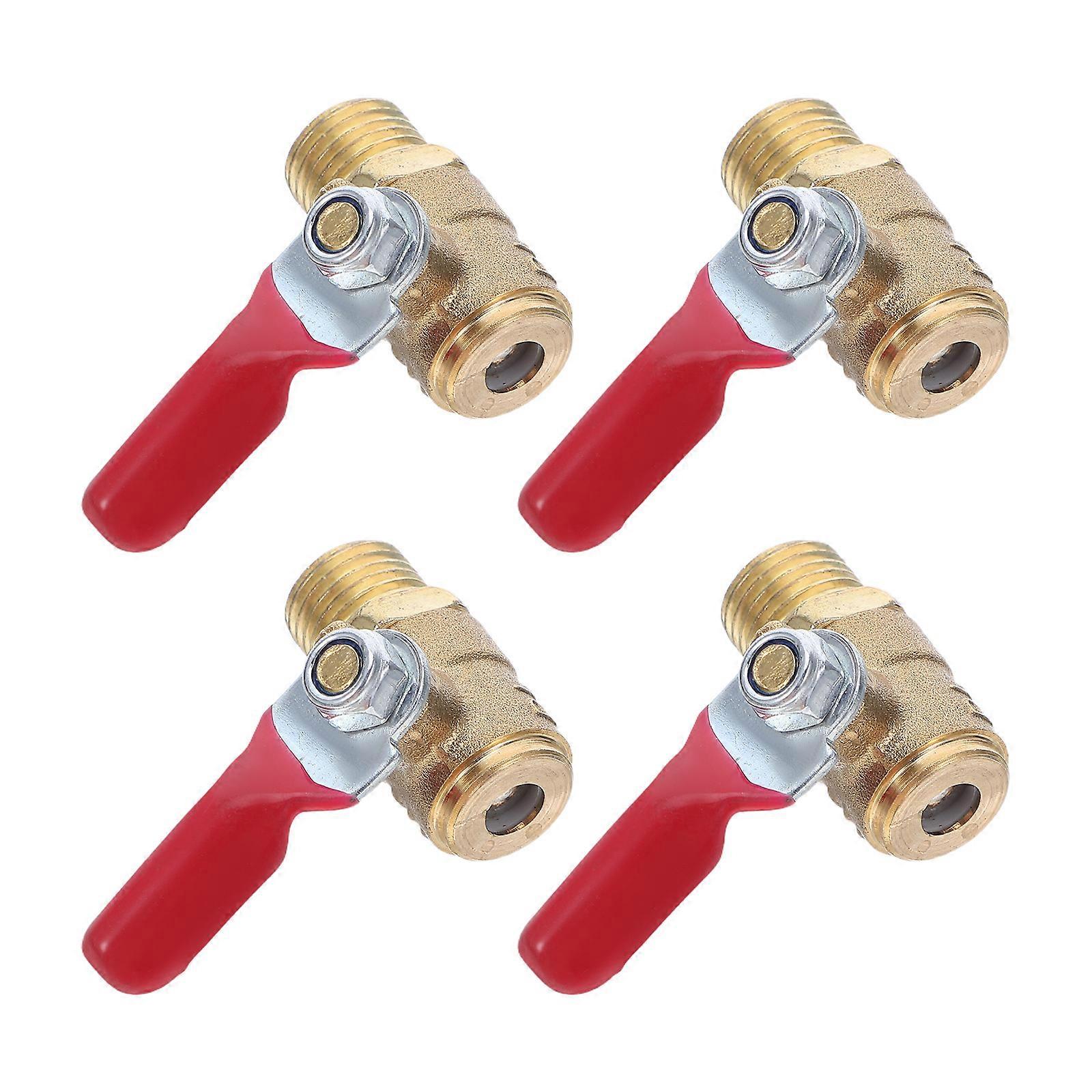 Gasschakelaar van messing voor luchtcompressor met 4 afsluitklepcomponenten