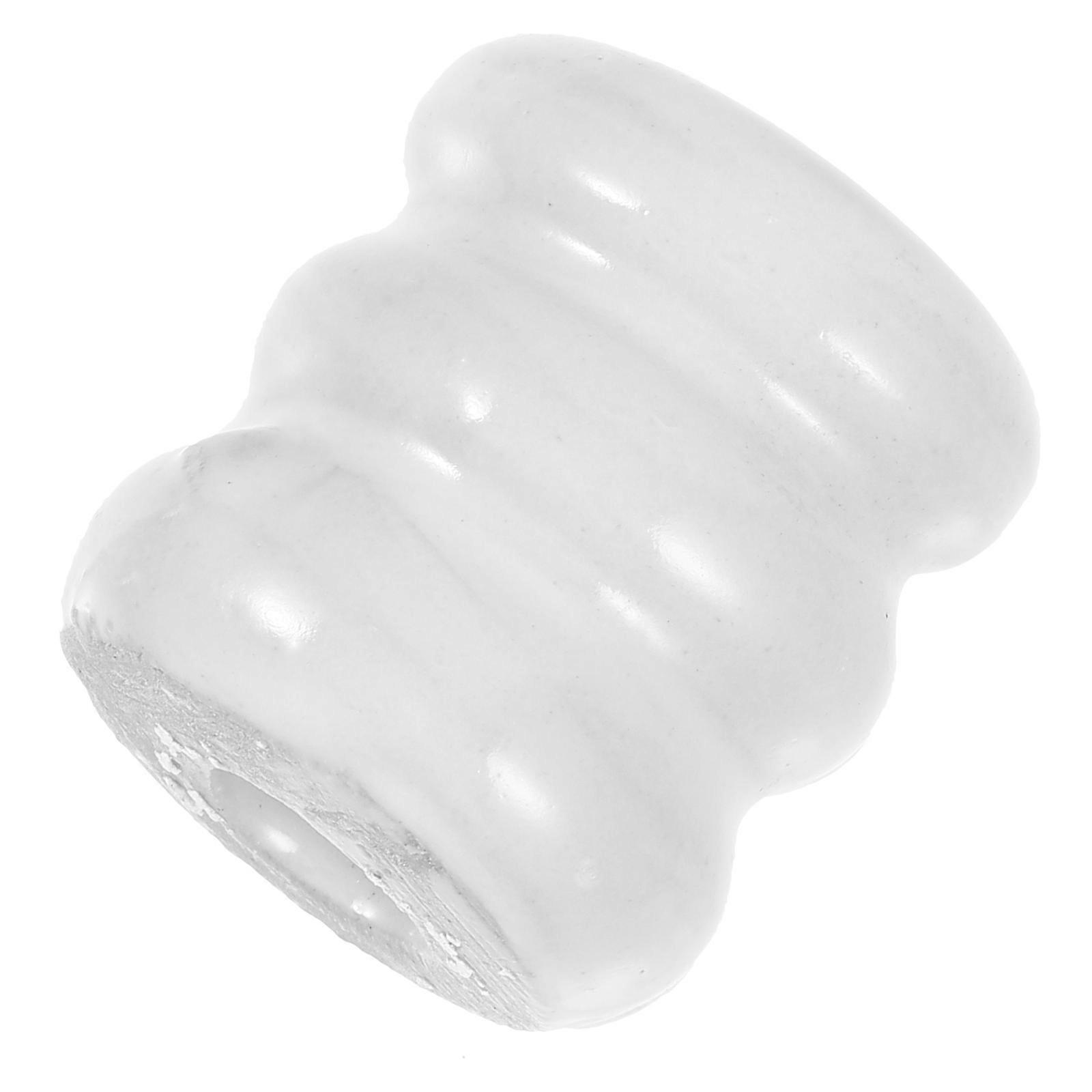 Electric Post Insulator Ceramic Insulate Tool for Pole 1 Piece White