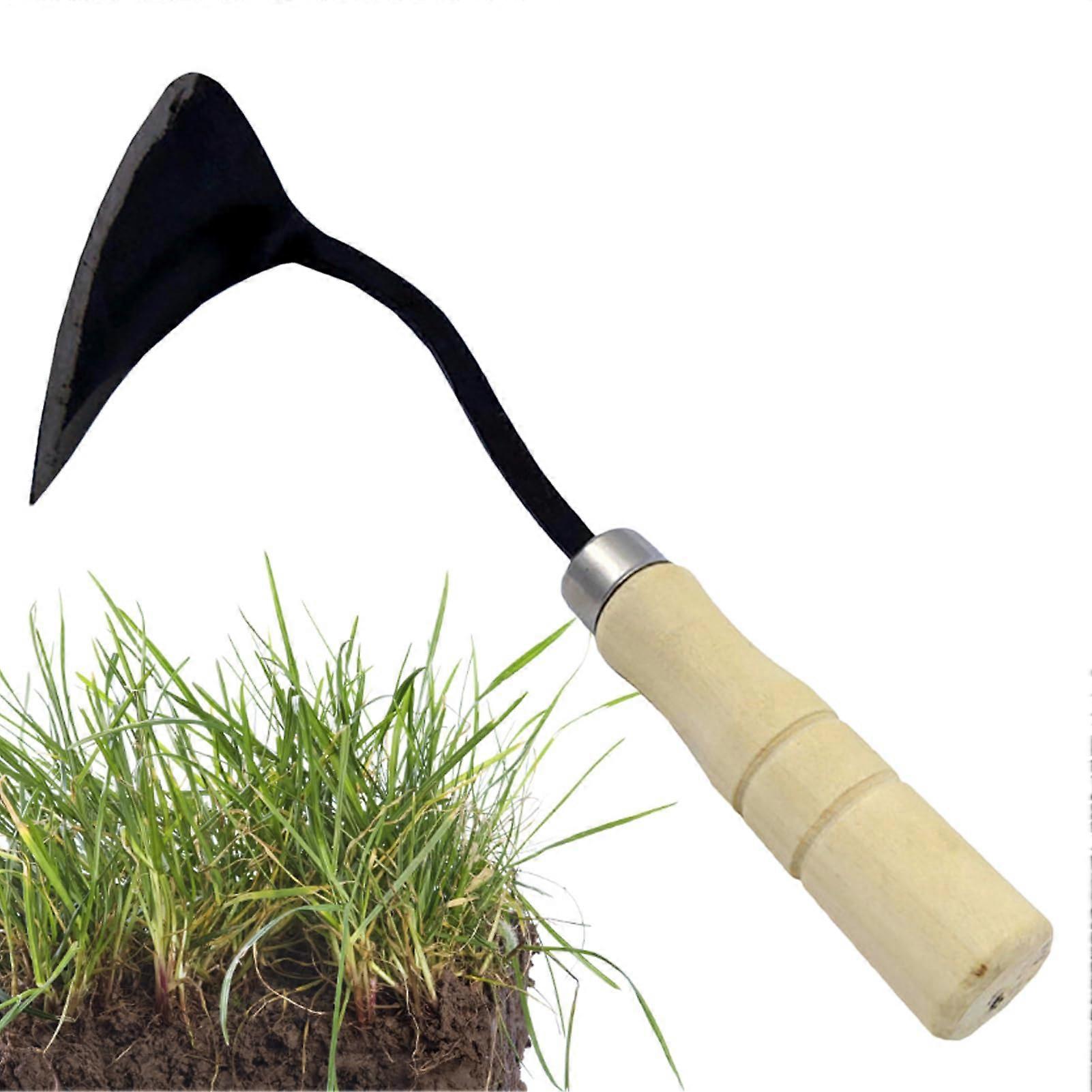 Garden Hoe - Durable Weed Removal Tool for Vertical Root Extraction, Soil Cultivation, Planting, Suitable for All Gardeners