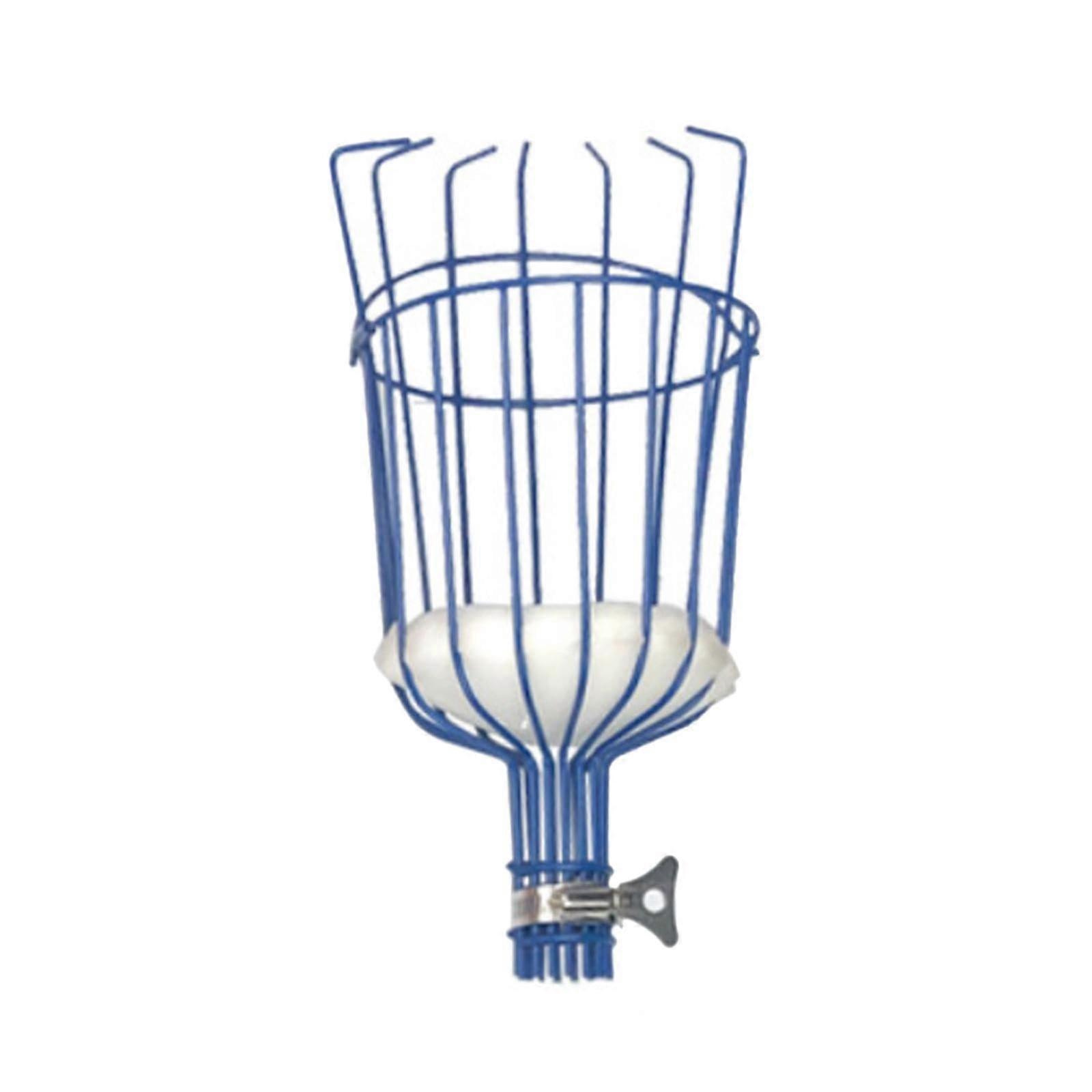 Fruit picking basket, fruit picker accessory (pole not included), fruit tree picker tool, gardening tools for avocados, blue