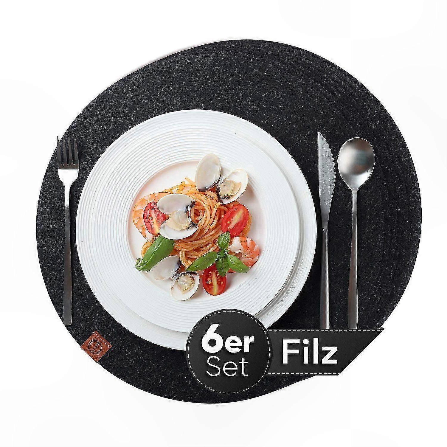 Insulated Felt Placemat and Coaster Set for Table Decor and Home Styling